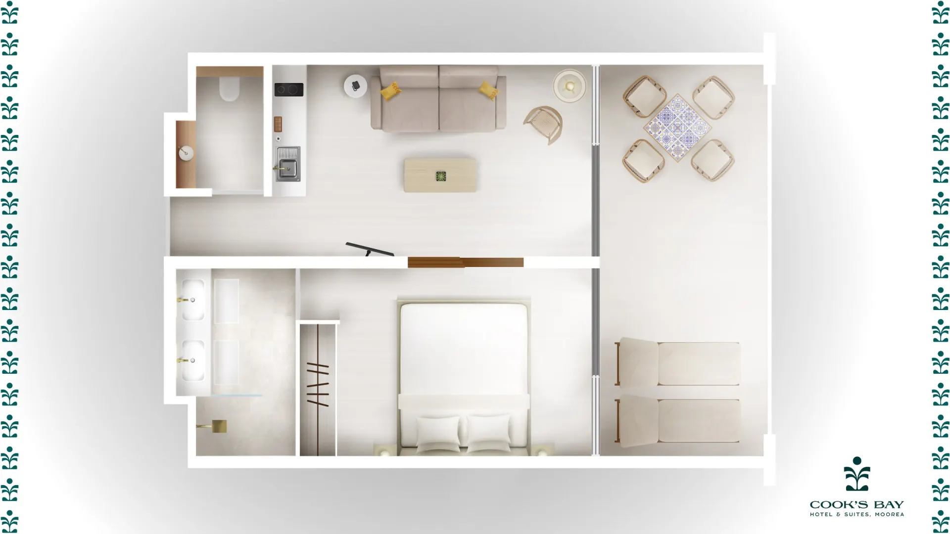 COOKS-BAY-SUITE-1CHAMBRE-ETAGE